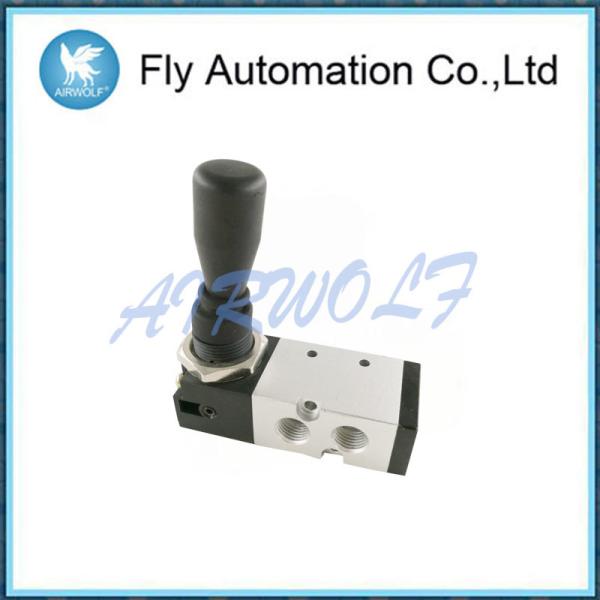 手のダイヤルの空気の手動弁1/4銀色の圧縮された弁を逆転させます