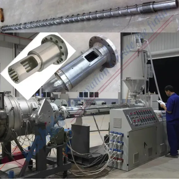 Large Diameter HDPE Jacket Pipe Extrusion Machine with Dust-Free Planetary Cutting and Automatic Operation