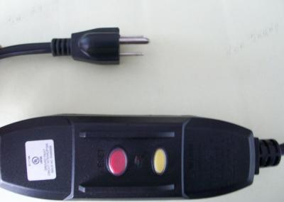 North American GFCI power cord with Nema 5-15p plug UL approved
