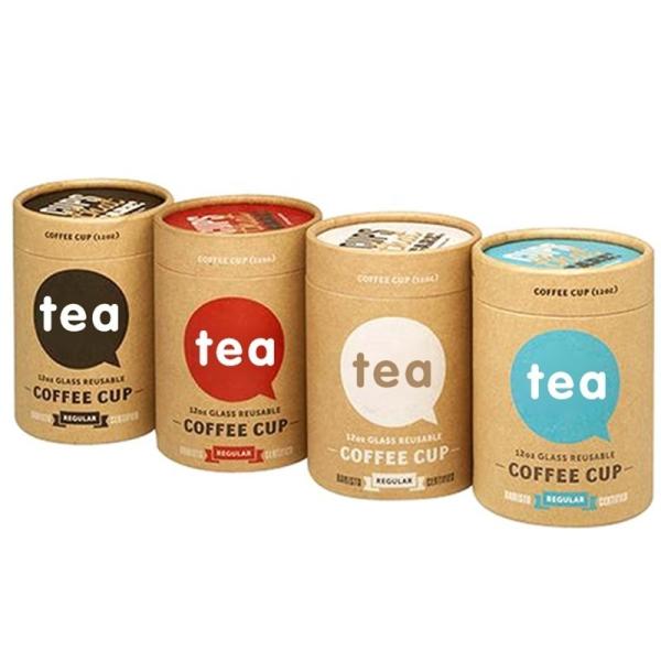 Unpolluting Paper Tube Tea Packaging Cylinder Renewable ODM Available