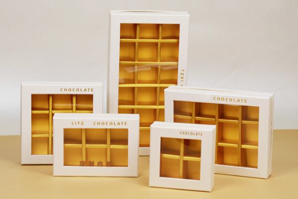 Custom 9/12 Grid Luxury Chocolate Gift Box with Mirror Lid Storage Drawer Premium Bakery Packaging for Pastries Bread Sweets​