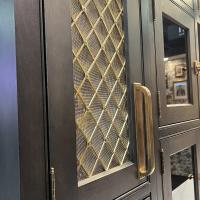 Zone d'ouverture 49% grille de treillis métalliques tissés en acier inoxydable pour la décoration d'armoires