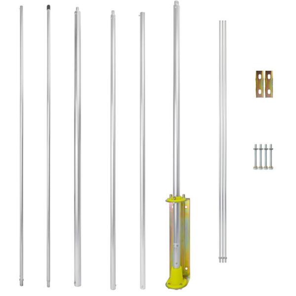 Antenna de duplo pólo de alumínio multibanda para comunicação exterior com elemento de irradiação de Cu