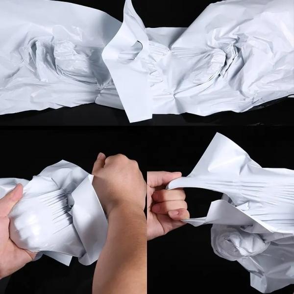 CTCX Package Courier Bag Nude Poly Mailers With Handle Plastic Mailing Bag Packaging Shipping Bags With Handles for Clothing