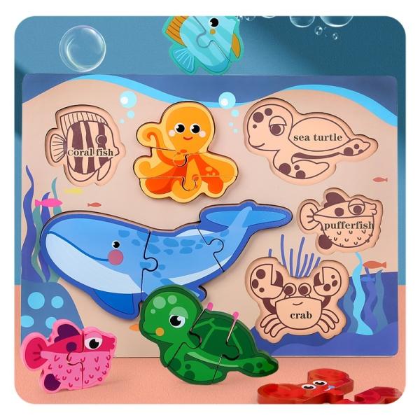 Wholesale Three-dimensional Buckle Scene Puzzle Oem Odm Kids Early Learning Enlightenment Dinosaur Cognition Scratching Board