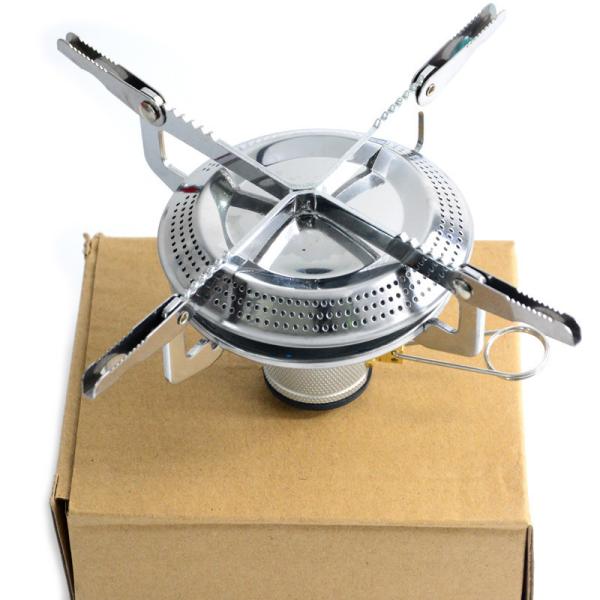 Outdoor Mini Camping Gas Stove with Stainless and Copper Portable Folding Gas Oven