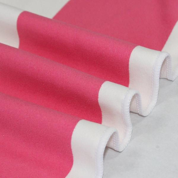 Пляжный полотенце 300gsm Microfiber желтое белое розовое Striped