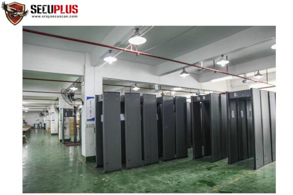 Caminhada do backup de bateria através do quadro de porta 24 do detector de metais 33 zonas painel LCD de 7 polegadas