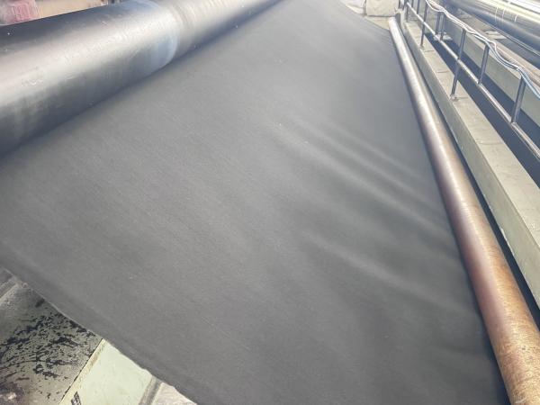 Black Color Staple Fiber Nonwoven Polypropylene Geotextiles 155g Foundation Reinforce