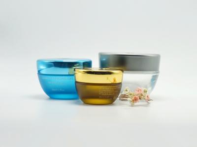 Sustainable Semilucent Frosted Conic Glass Cosmetic Jar For Facial Cream/Serum,Mask,Essence. Empty Container Wholsale
