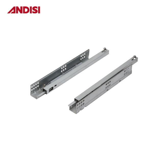 Furniture Hardware Cabinet Full Extension Push to Open Drawer Concealed Undermount Slide