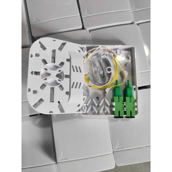 Wall Mounted FTTH Mini Fiber Optic Socket Panel Box with 2 Ports and SC/APC Pigtail