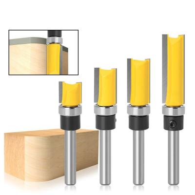Milling Cutter  1/4 Handle Trimming Knife Shank  Top Bearing Flush Trim Wood Trimmer Cutter Carpenter