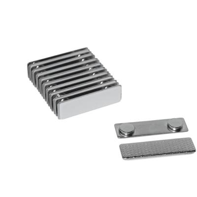 Stainless Steel Magnetic Name Badge with ±1% Tolerance and Long-Lasting Neo Magnet