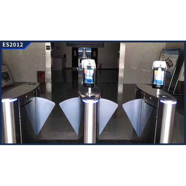 Access Control Stainless Steel Flap Barrier Gate for Fast Passage in Office Building Area
