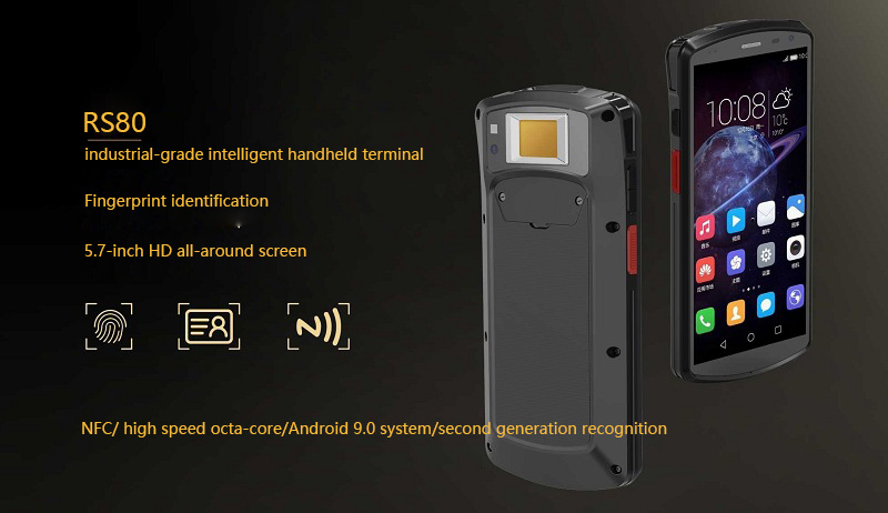 Блок развертки PDA штрихкода андроида отпечатка пальцев 3G 5000MAh Handheld