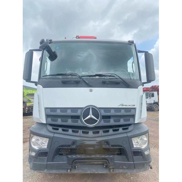 2021 Sany 62 Meter Mercedes Chassis Yellow And White Good Condition Second Hand Concrete Pump Truck