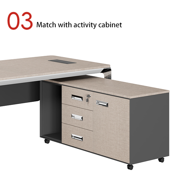 Aluminum Alloy Die-casting Foot Main Desk Supporting Movable Storage Sub Cabine