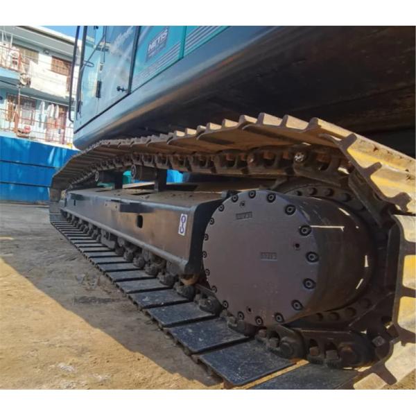 Excavateur Kobelco hydraulique SK210LC vert utilisé