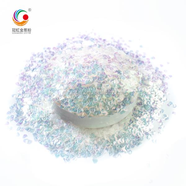 Indoor Christmas Sparkle Powder PET Eye Glitter Powder 3D Diamond Rainbow