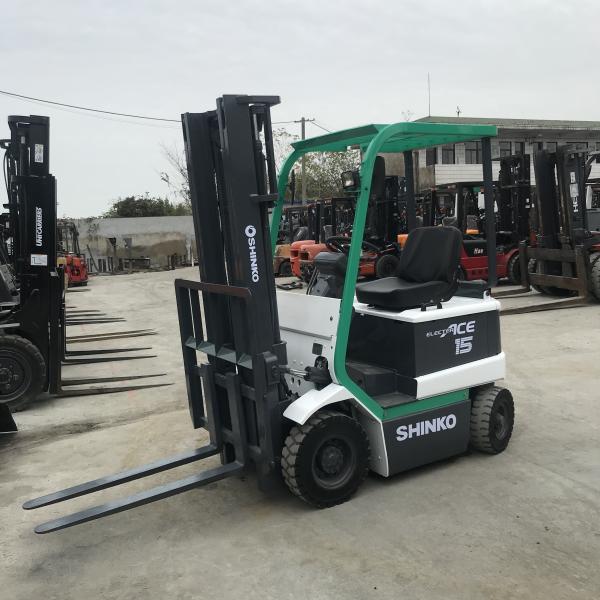 SHINKO 1.5T Used Electric Forklift or Rent 4WD with 3000mm Lift Height in Excellent Working Condition Ready to Work