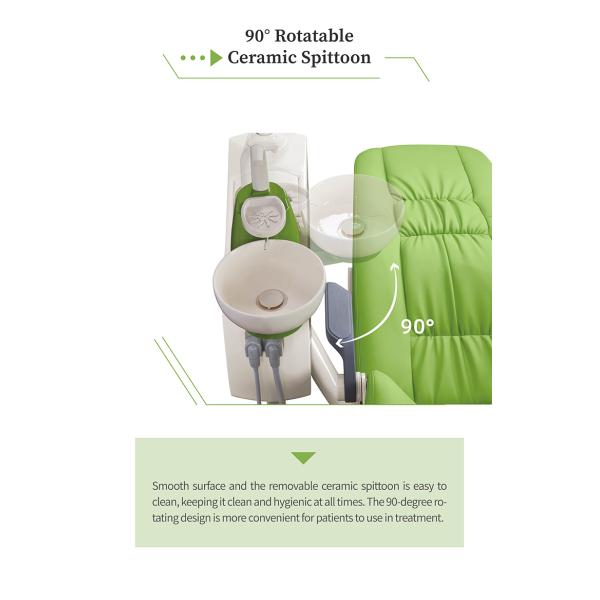 Cast Aluminum Backrest Stomatology Equipment Mobile Dental Cart Unit