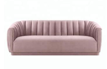 Fabric Blush new design wooden event sofa for wedding,living room sofa