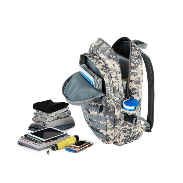 600D Polyester Outdoor Sports Bag , Large Hiking Backpack Multi - Layered Pocket