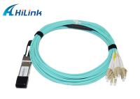 40G QSFP+ al arsenal activo del cable óptico los 5M AOC VCSEL de los conectores de 8x LC
