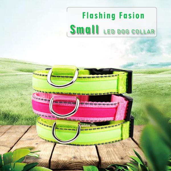Luminous Waterproof LED Dog Collar Christmas Use Small Flashing
