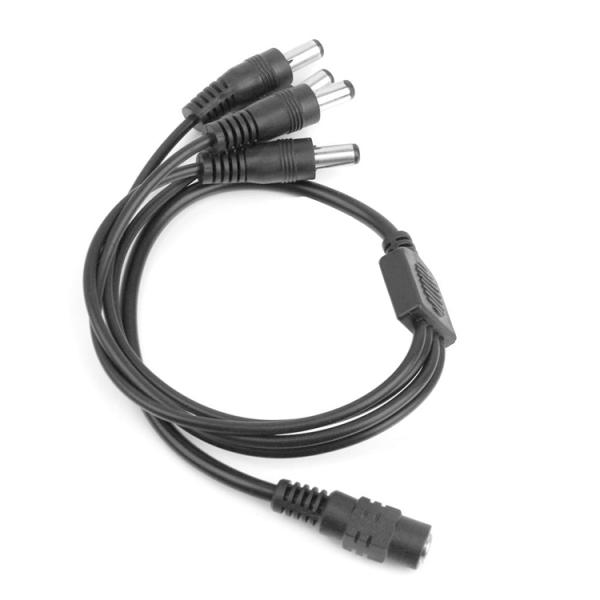 1 to 4 ways 1 Female to 4 Male 5.5x2.1 mm DC Power Supply Splitter Cable for CCTV Camera LED