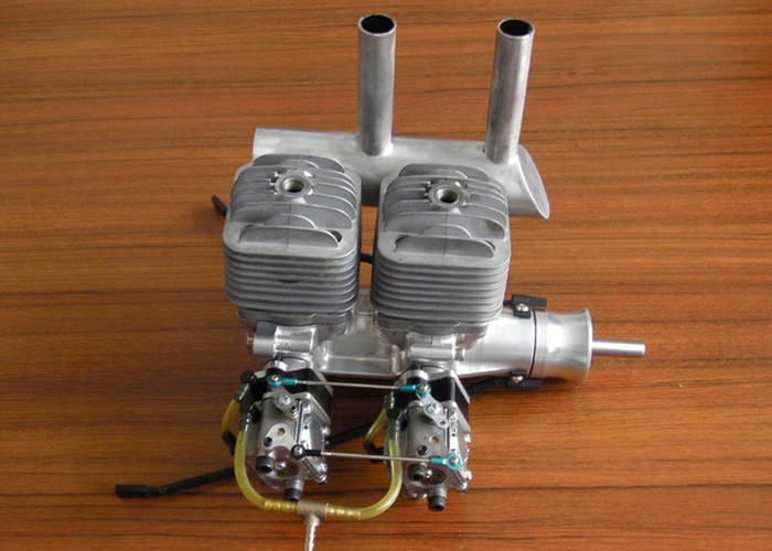 DLA 64i2 64cc Twin Cylinder in Line CNC Gasoline Engine for RC Airplane UAV Engine