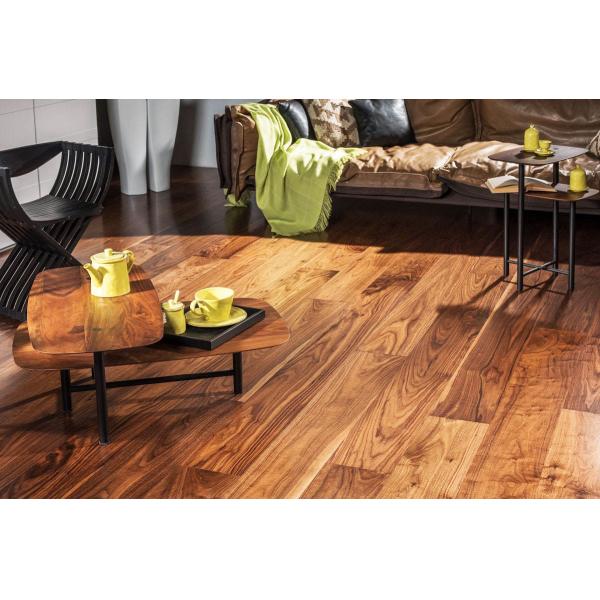FSC CC 15mm Engineered Wood Flooring Customized Walnut Floorboards