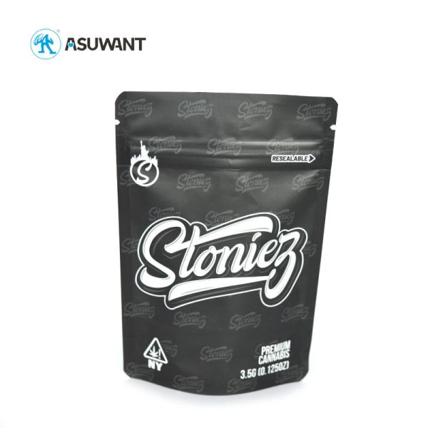 Compostable Stand Up Mylar Ziplock Smell Proof Edible Thc Herbal Pouch