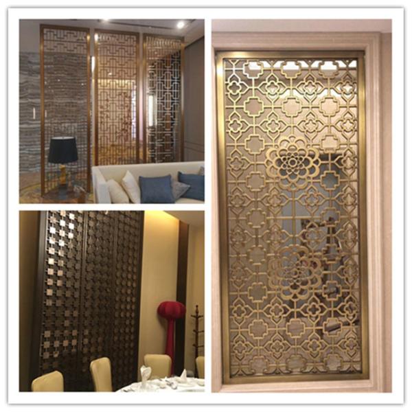 Customized Indoor Stainless Steel Partition Wall For Public Space