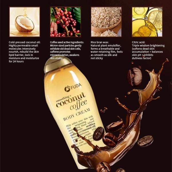Fresh Coconut Coffee Body Scrub Exfoliator Skin Rejuvenation OBM