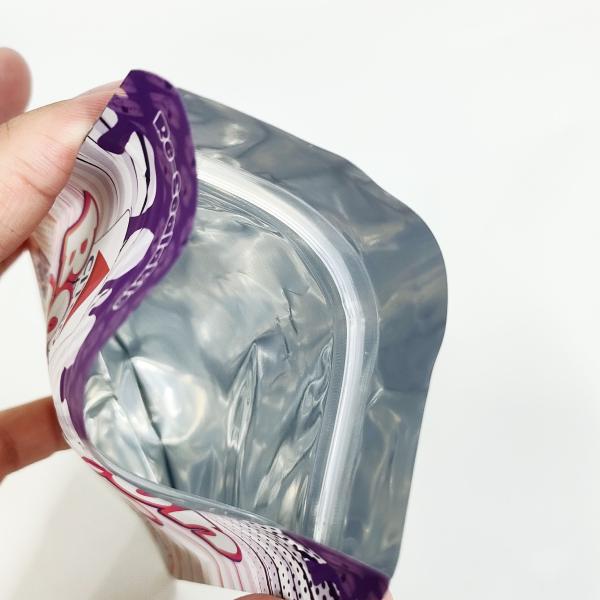 Custom Design Digital Print 3.5 Zip Lock Mylar Bags Waterproof