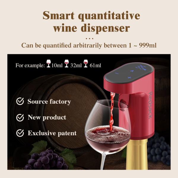 CE RoHS Intelligent Touch Screen Wine Dispenser Pump For Home Bars