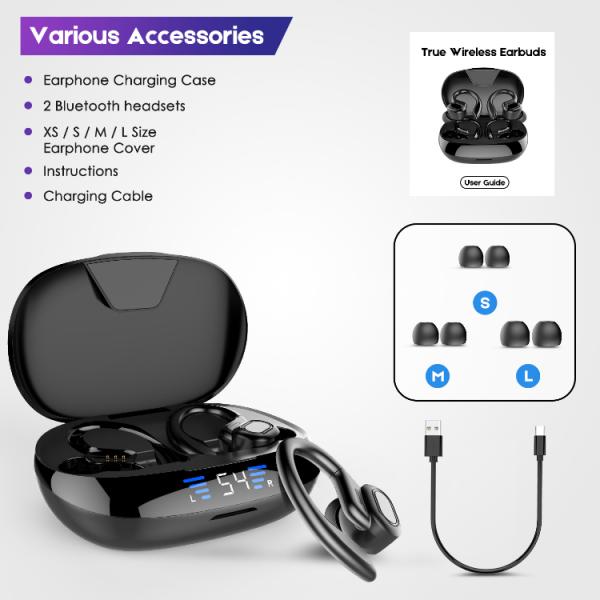 случай 2600mAh TWS Bluetooth Earbuds 600hours беспроводной поручая с дисплеем СИД цифров