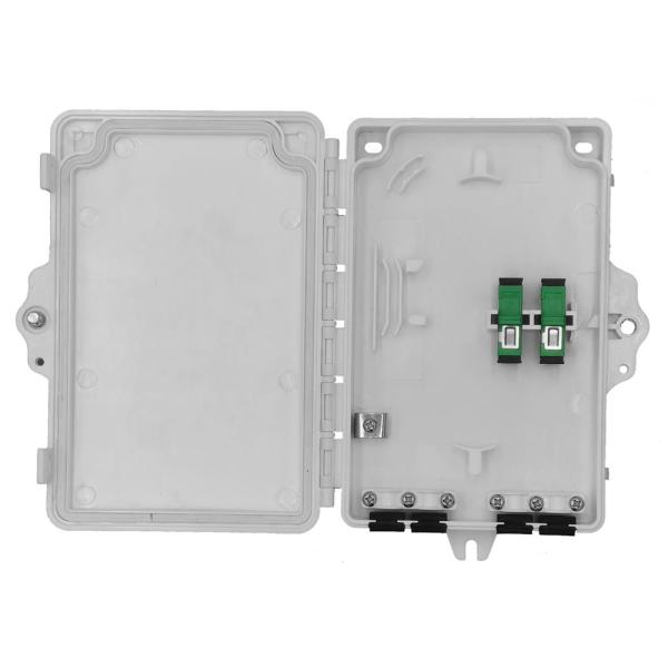 IP55 White Grey Black ABS PC Fiber Optic Distribution Box For Wall Mounted Pole Installation