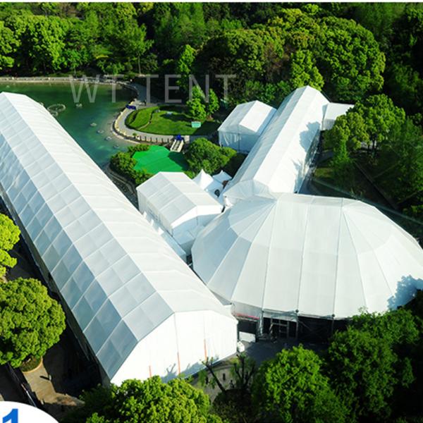 Big Aluminum Arcum Tent Transparent PVC Roof For Outdoor Ceremony Event