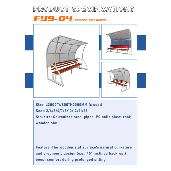 Aluminum Portable Substitute Bench UV Protection Eco Friendly For Soccer Stadium Team Shelter