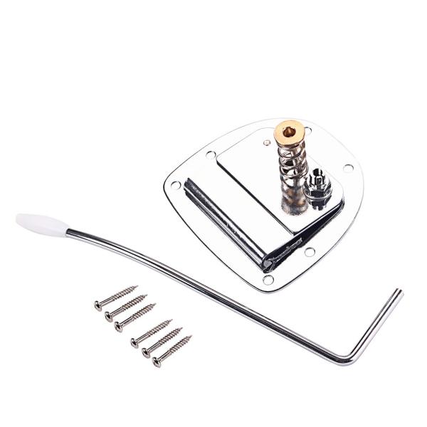 Tremolo de Guitarra Chrome Pedaço traseiro para Mustang Jazzmaster Guitarra Repaclement Guitar Bridge