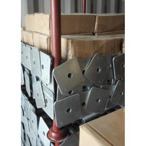 Ductile Iron Galvanized Adjustable Scaffold Screw Jack Nut , Swivel Screw Jack