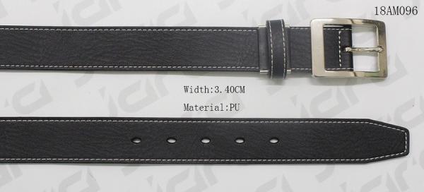 Adjust Length Japanese Clip Mens Dress Belts With Nickel Buckle , Casual Dress Belt