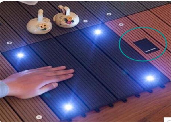 Wood  Plastic Composite DIY Flooring Board with colorful  light