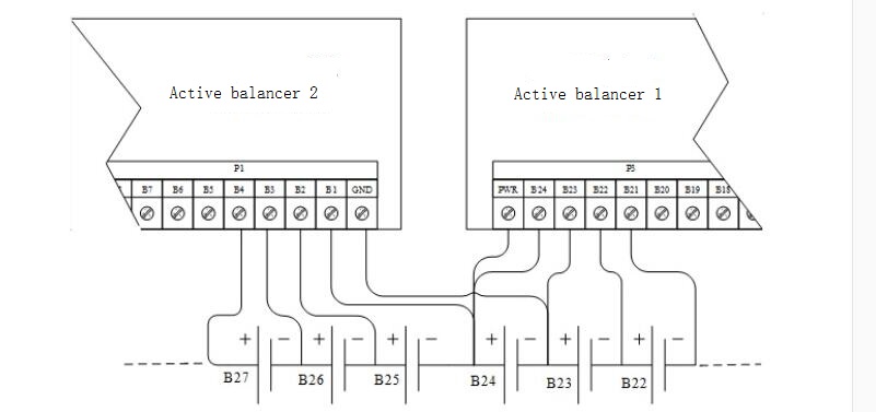 EJAB-JK-B1A24S 1A Active Battery Balancer 12S - 24S Aluminum Bluetooth Battery Equalizer