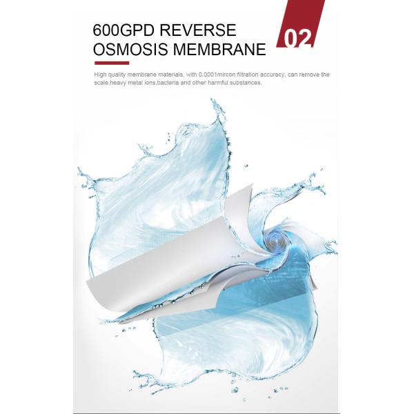 система 600GPD очистителя воды обратного осмоза дома 50/60Hz под раковиной