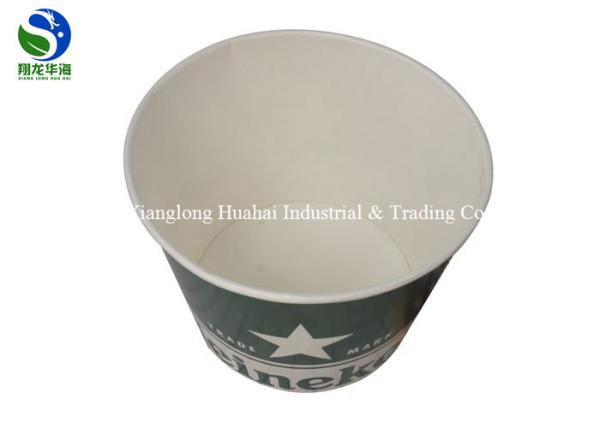 Disposable packaged kraft cardboard paper soup cup takeaway paper soup bucket