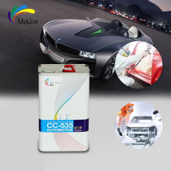 Alta dureza y alta resistencia a los rayos UV pintura de acabado automático 2K Topcoat aunque pintura de coche negro